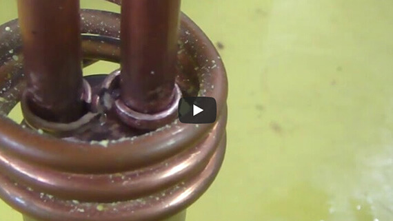 Copper pipe induction brazing machine