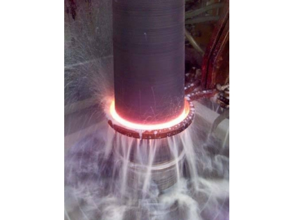 Concrete pump tube automatic quenching production line