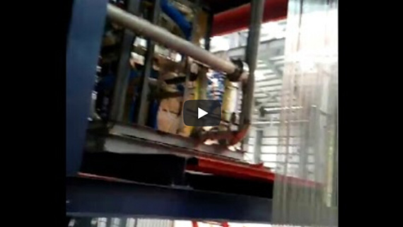 Steel strapping induction heating blue production line